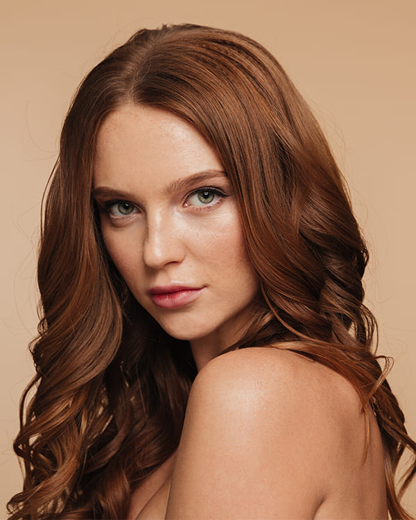 Cabelo marrom sofisticado